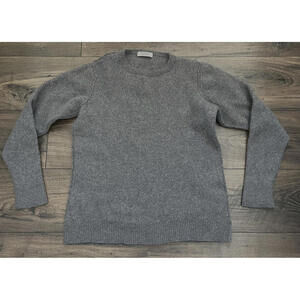 Crossley Soft Gray Wool Cashmere Sweater Small